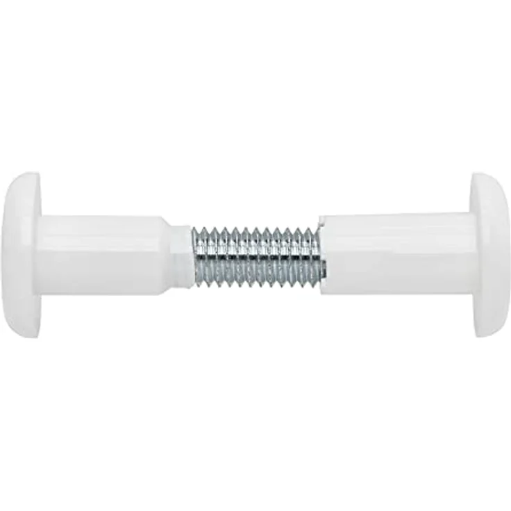 20 Stück SOTECH Hülsenschrauben weiß Bohrloch-Ø 8 mm für Holzstärke 31-40 mm mit M6 Gewinde Korpusverbindungsschraube mit Hülse Schrankverbinder aus Stahl - Kunststoff Möbelverbinder mit Flachklinge - Preisvergleich – Bild 2