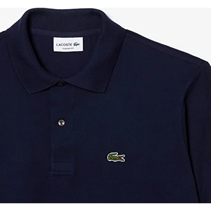 Lacoste L.12.12 Poloshirt aus Baumwoll-Petit-Piqué, zeitlos-schickes Design, klassisch (blau) – Bild 9