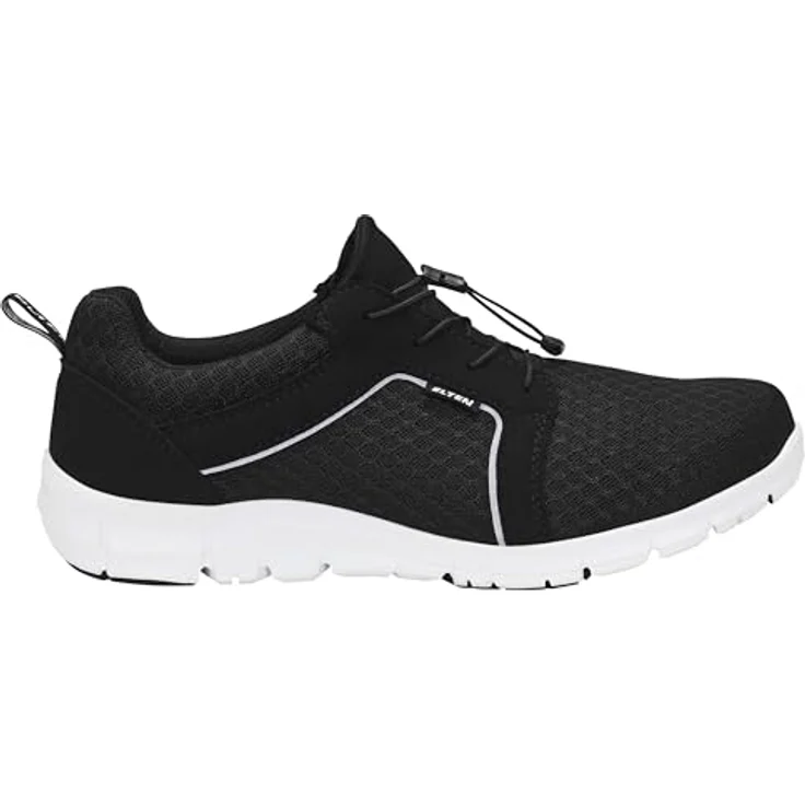 Elten Berufshalbschuh MAIDU black Low O1, Gr. 45 - Atmungsaktiver Arbeitsschuh aus Mikrofaser und Meshmaterial – Bild 2