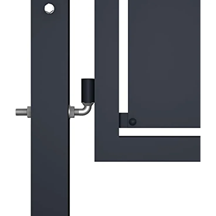 vidaXL Gartentor Stahl 100×175 cm anthrazit – Bild 6