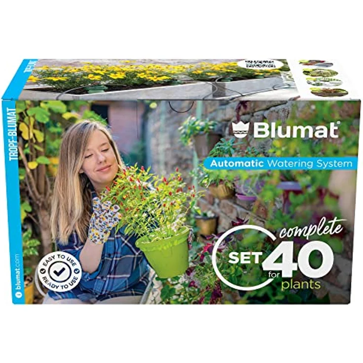 Blumat Tropf-Blumat 10m Set, Bewässerungssystem für bis zu 40 Pflanzen, stromlos und zuverlässig – Bild 1