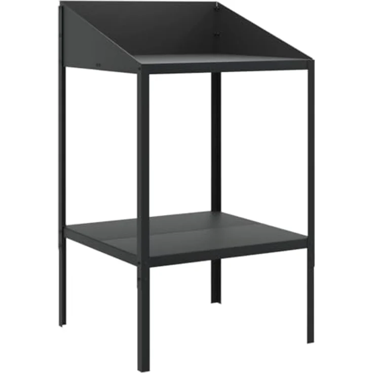 vidaXL Blumenständer Pflanzenständer Anthrazit 56,5x54,5x100 cm Verzinkter Stahl, Robuste Konstruktion, Reichlich Platz, Innen- und Außenbereich geeignet – Bild 2