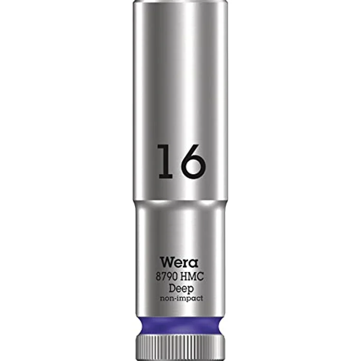 Wera Bit- und Steckschlüsselset 8790 HMC Deep, ½″ Hand- und Maschinensteckschlüsseleinsatz mit Kugelfangrille, für tiefliegende Verschraubungen – Bild 1