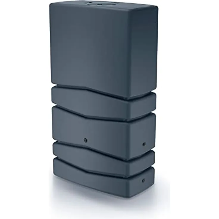 Prosperplast Wasserfass Aqua Tower 350L, Maße (mm) 775x383x1350, anthrazit, Kunststoff Spülkasten, regenwasserkasten, aus der Aqua Tower Kollektion