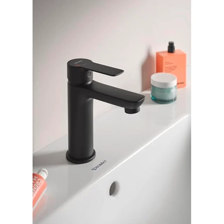 Duravit D-Code Waschtisch, Waschbecken mit Hahnloch und Überlauf, 800x480x165mm, Weiss Hochglanz – Bild 6