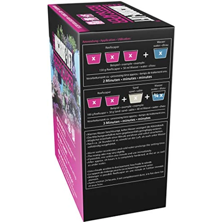 MICROBE-LIFT® - Reefscaper | Riffmörtel zur sicheren Befestigung von Stein & Riffkeramik Aufbauten, Korallen und Ablegern in jedem Meerwasser Aquarium | Korallenkleber | Inhalt: 1000 g – Bild 2