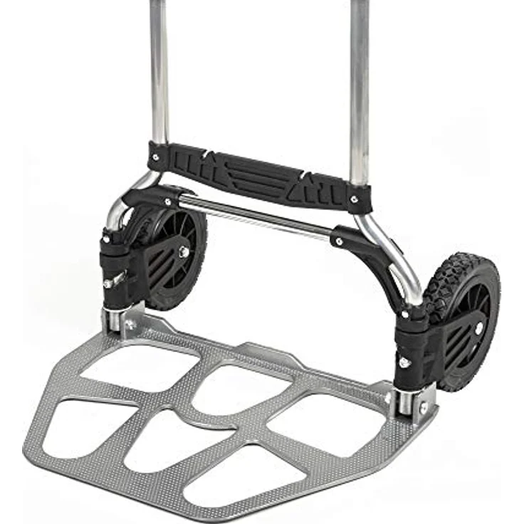 STIER Sackkarre klappbar, Aluminium Transportkarre, Belastbarkeit bis 120kg, Stapelkarre zum Transportieren, Treppenstufen-geeignet, Getränkekisten- und Paket-Transport - Preisvergleich – Bild 4