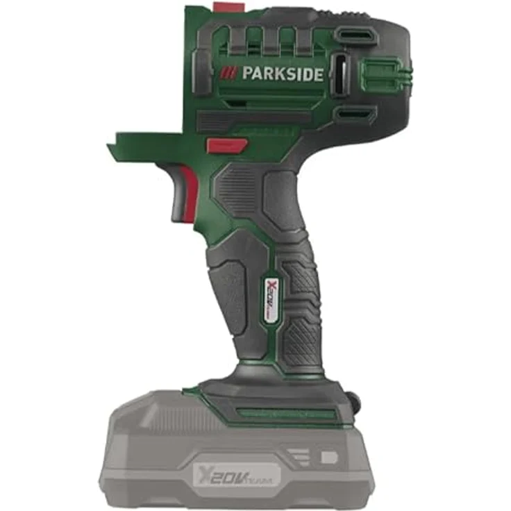 Parkside Akku-Bohrschrauber Kombigerät 3in1 PKGA 20-Li C2, 20 V - Werkzeugloser Aufsatzwechsel, Stufenlose Drehzahlsteuerung, Softgrip, im Koffer – Bild 2
