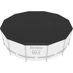 Bestway PVC-Abdeckplane Ø 370, schwarz, rund