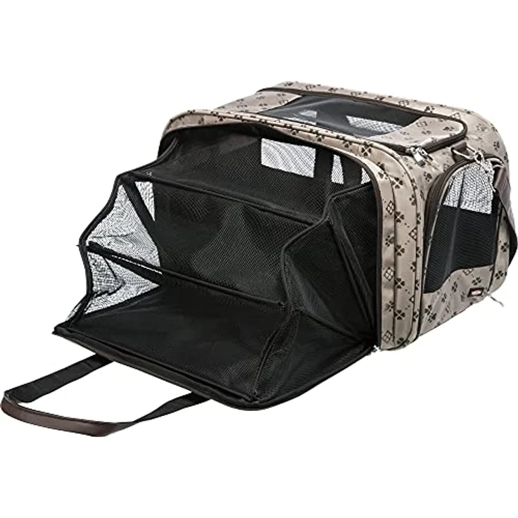 Trixie Tasche Maxima erweiterbar 33x32x54 cm beige-braun – Bild 3
