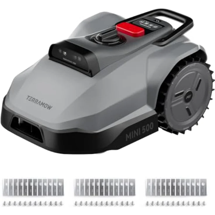 TerraMow Mini 500 Mähroboter, kabel- und kartierungsfrei mit 36 Klingen, für Gärten bis 500 m², IPX6, KI-gestützt – Bild 1