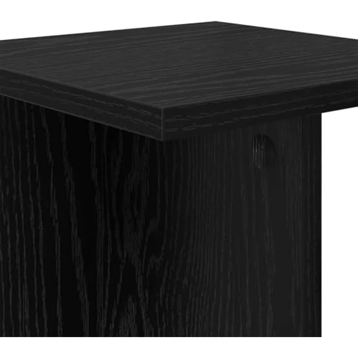 vidaXL Pflanzenständer Schwarz Eichen-Optik, Holzwerkstoff, 25 x 25,5 x 100,5 cm (1 St) – Bild 4