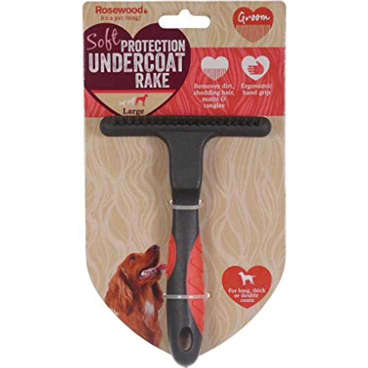 Rosewood 07506 Soft Protection Entfilzungsharke in Salonqualität, Small