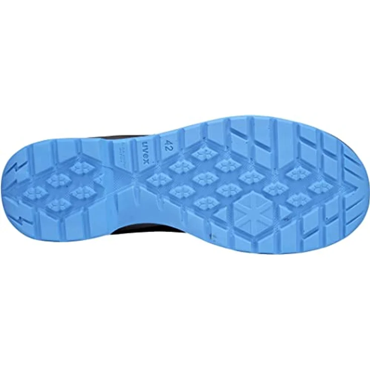 Uvex 2 Trend Halbschuh mit BOA Fit System, Sicherheitsschuhe S1 P SRC, Arbeitsschuhe für Herren, Schwarz/Blau, Größe 47 – Bild 4