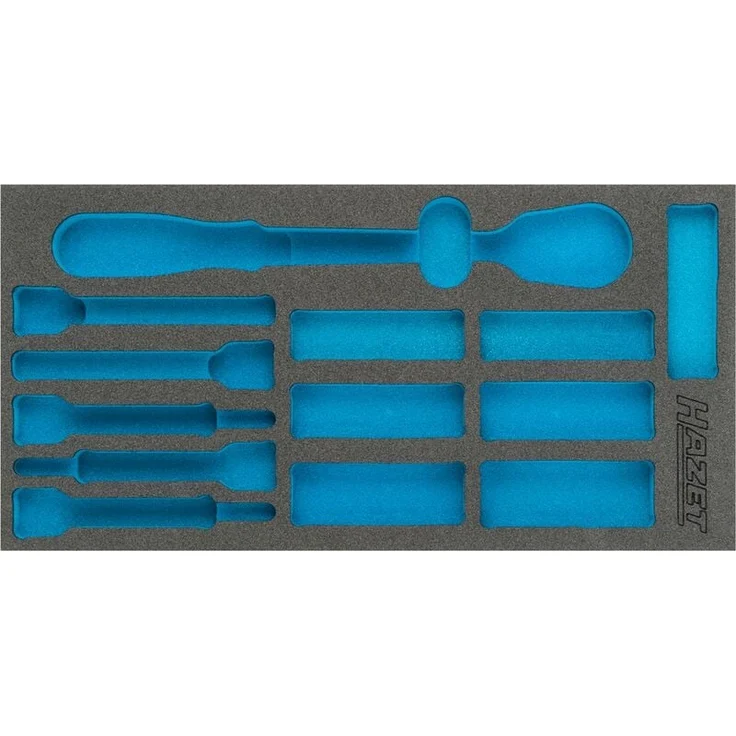Hazet 2K-Weichschaum-Einlage 163-340L, leer für Werkzeugaufbewahrung, Made in Germany, 343 mm x 175 mm x 35 mm