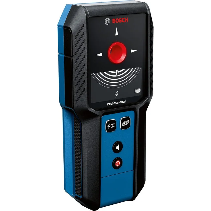 BOSCH Leitungsortungsgerät GMS 120-27 Professional Ortungsgerät, Strom, mit Farbcodierte Markierungsloch