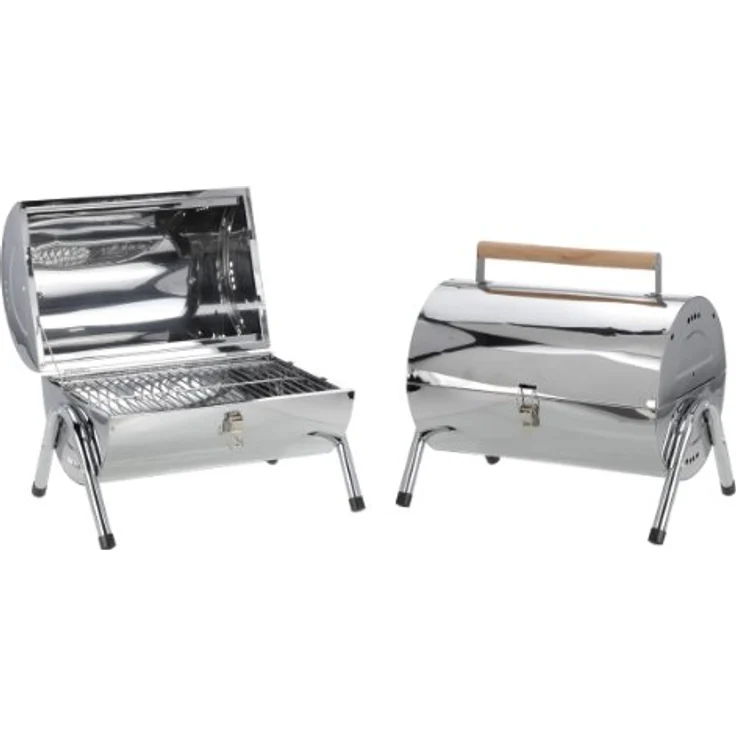 Edelstahl-Grilltonne BBQ Grill Camping Grill – Bild 1
