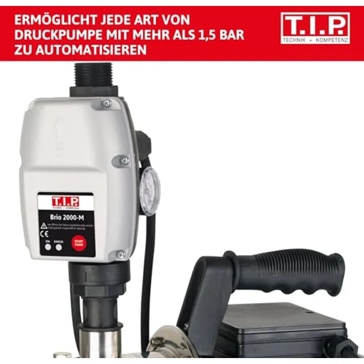 T.I.P. 30241 Elektronische Pumpensteuerung BRIO 2000 M, für alle Tauchdruck-, Tiefbrunnen-, Zisternen- und Gartenpumpen ab 1,5 bar – Bild 2