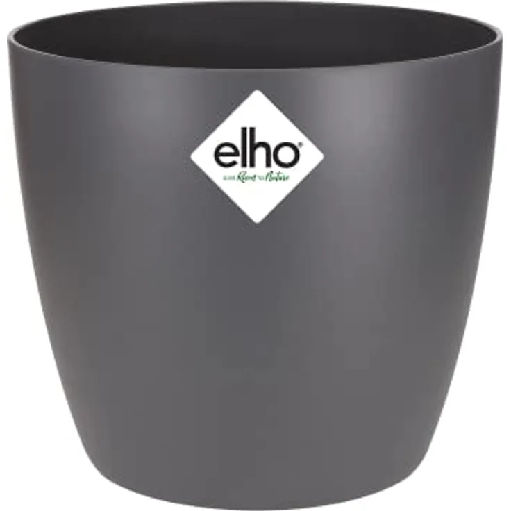 elho Brussels Rund Mini 10.5 - Blumentopf für Innen - Ø 11.0 x H 9.7 cm - Schwarz/Anthrazit