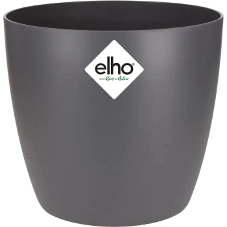 elho Brussels Rund Mini 10.5 - Blumentopf für Innen - Ø 11.0 x H 9.7 cm - Schwarz/Anthrazit – Bild 1