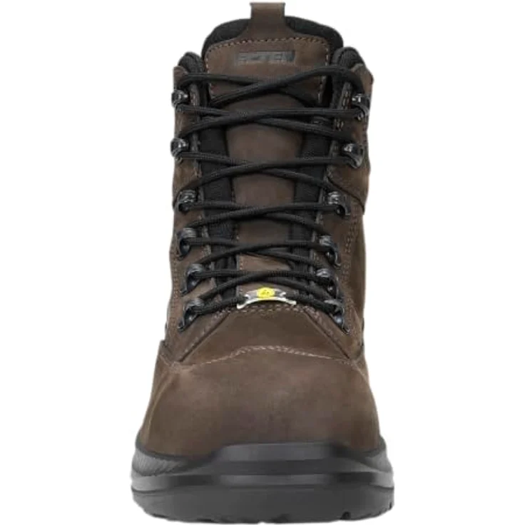 Elten Sicherheitsstiefel THELON XXG GTX brown Mid ESD S3 HI CI, Gr. 48 - Wasserabweisendes Nubukleder, GORE-TEX Innenfutter, Gummi-Laufsohle mit WELLMAXX GRIP-Profil – Bild 4