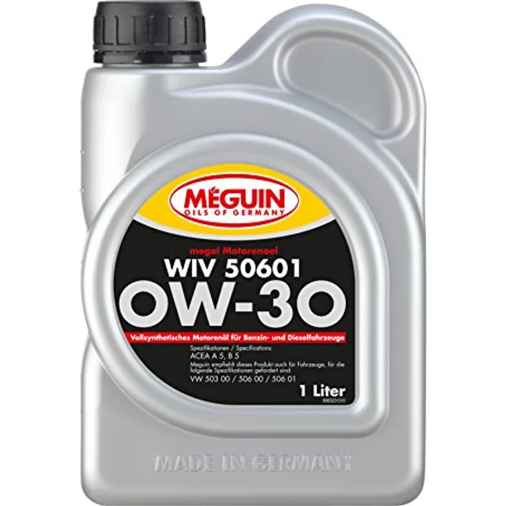 Meguin Megol WIV 50601 SAE 0W-30 (vollsynthetisch) | 1 L | vollsynthetisches Motoröl | Art.-Nr.: 6323