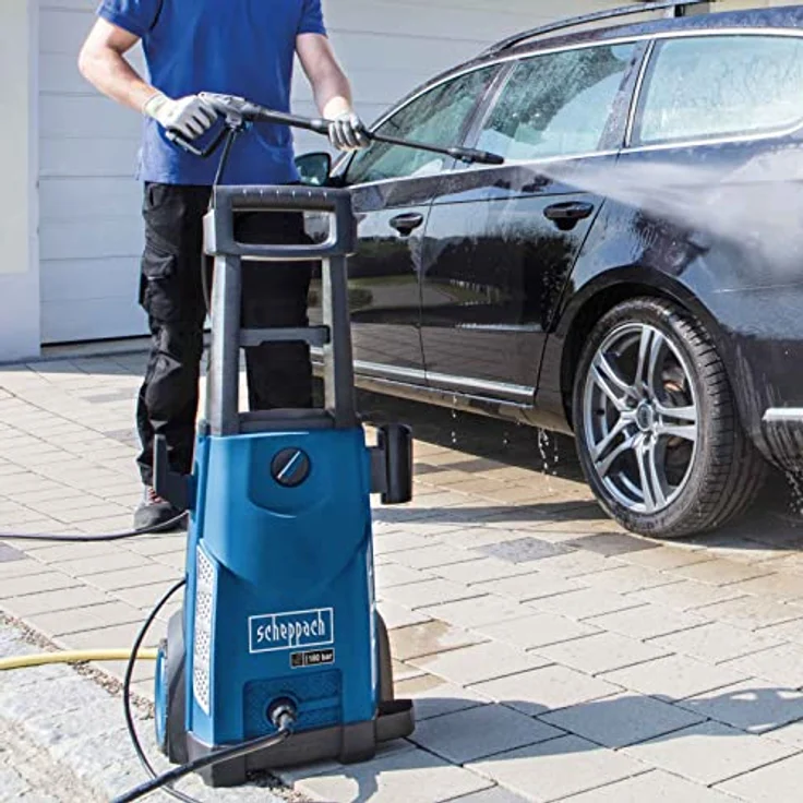 Scheppach HCE2550 Hochdruckreiniger, 2400W Motor mit 180 bar Druck, 12-tlg. Zubehör und 10m Schlauch – Bild 6