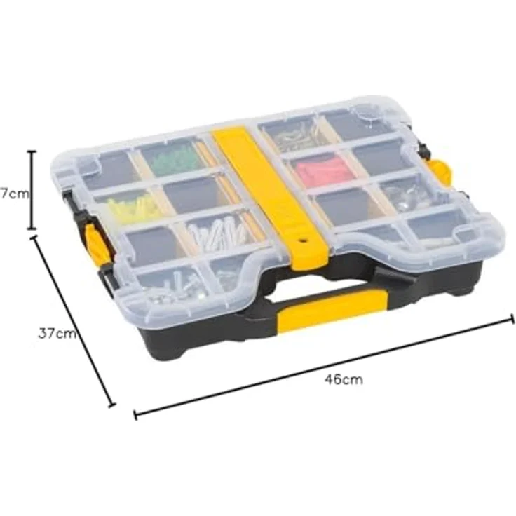 Allit 457430 EuroPlus Basic >S<47-7-36,schw Sortimentskasten, Sortierkasten, Schwarz, Gelb, transparent, 1 Stück – Bild 11