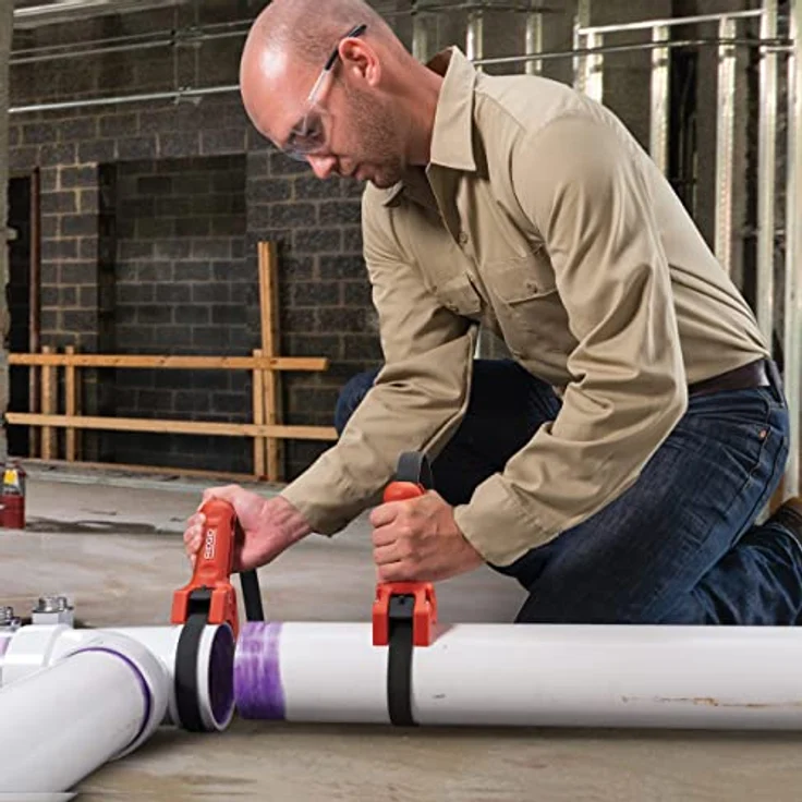 Ridgid Rohrmontagehilfe STRAPLOCK, Zange für Kunststoffrohre, 177 mm, max. Rohr-Ø 220 mm, innovativer Schnellverschluss – Bild 10