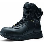 Shoes for Crews GUARD HIGH S3, Sicherheitsstiefel aus Leder, wasserfest, rutschfest, schwarz, Gr. 45