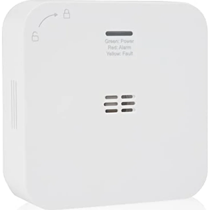 Smartwares Co-Detektor – 85 dB – Sensor 10 Jahre – Benachrichtigungen über App – Testknopf & Stummknopf – FGA-13800 – Bild 1
