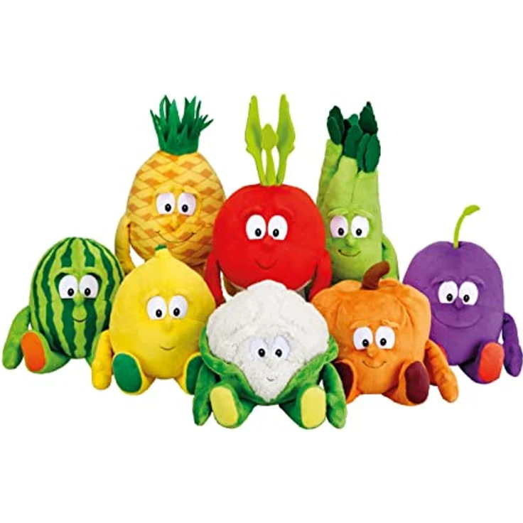 BEMIRO Tierkuscheltier Plüsch Blumenkohl "Goodness Gang" - ca. 24 cm, kuschelig weich, Kunststoffaugen – Bild 3