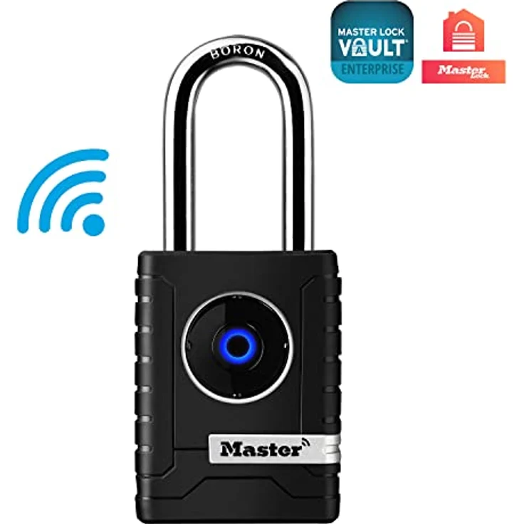 Master Lock 4401EURLHEC Bluetooth Vorhängeschloss für Unternehmen oder Privater, Wetterfest, Länger Bügel – Bild 2