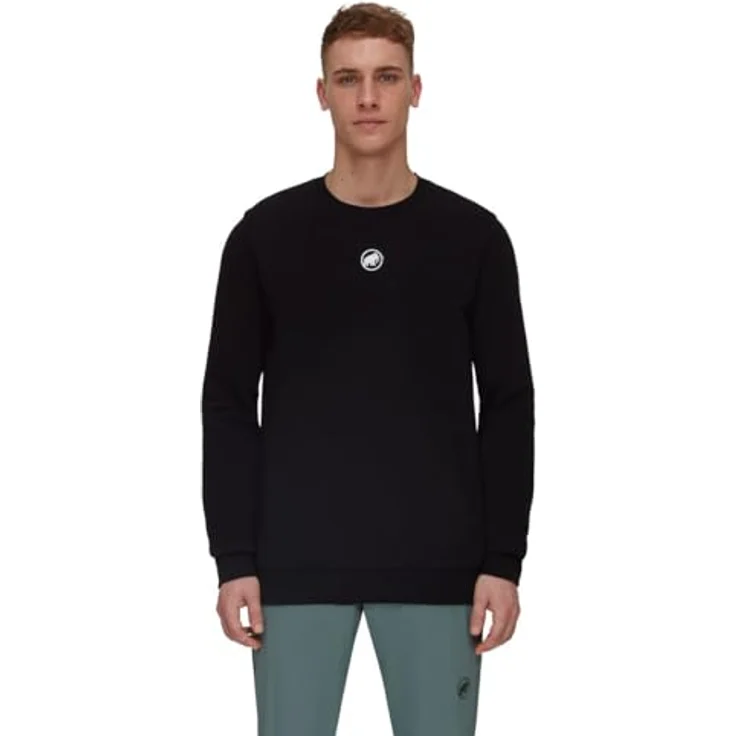Mammut Mammut Core ML Crew Neck Men Original; black; S - Gestricktes French Terry Material, Elastische Rippenbündchen – Bild 2