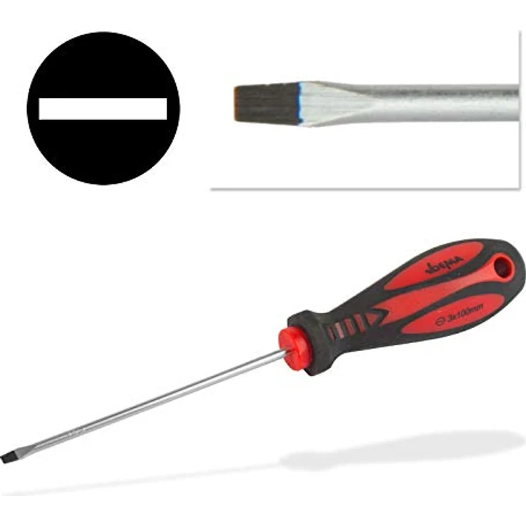 Schraubendreher Schlitzschraubenzieher Schraubenzieher Schlitz 3x100 magnetisch – Bild 2
