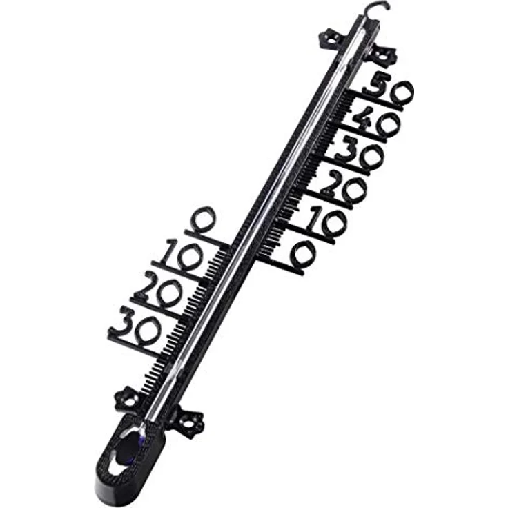 Hama Innen-/Außenthermometer, analog mit Baumstruktur, 26 cm – Bild 1