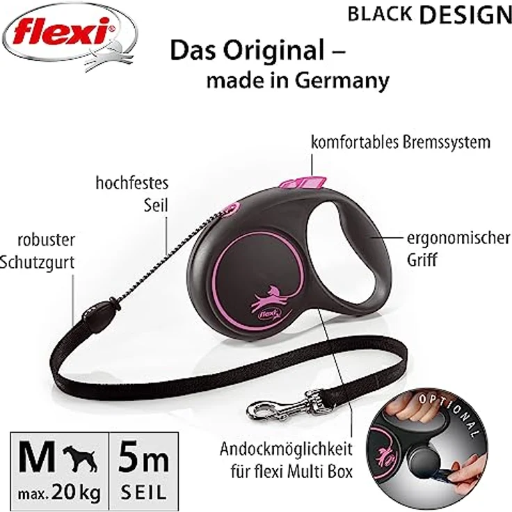 FLEXI 4000498033418 Gurt schwarz Spitzen-Design, Rosa, 195.9 g – Bild 2