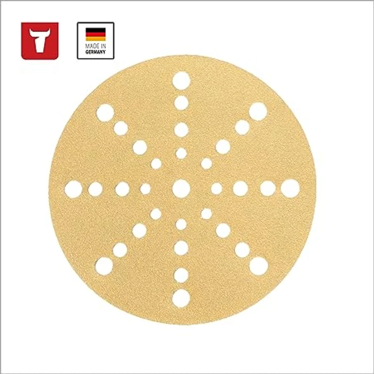STIER Schleifscheiben Universal D150 / P150 / 16-Loch / 50 Stk., Exzenterschleifpapier, 150mm, Made in Germany – Bild 4