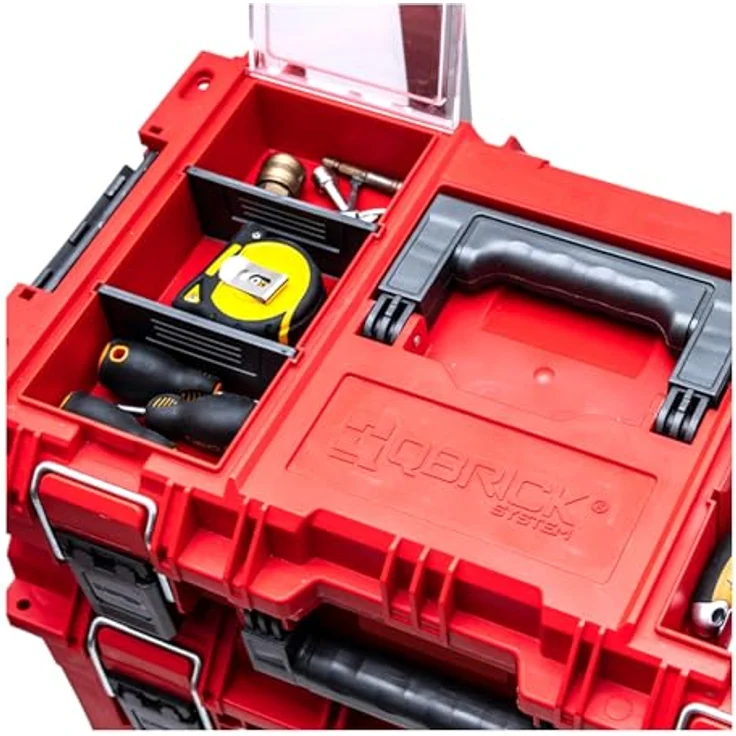 Tool Brothers PRIME Toolbox 150 Profi, Werkzeugkoffer RED ULTRA HD, 13,5 l, IP66, stapelbar, mit verstellbaren Trennwänden – Bild 4