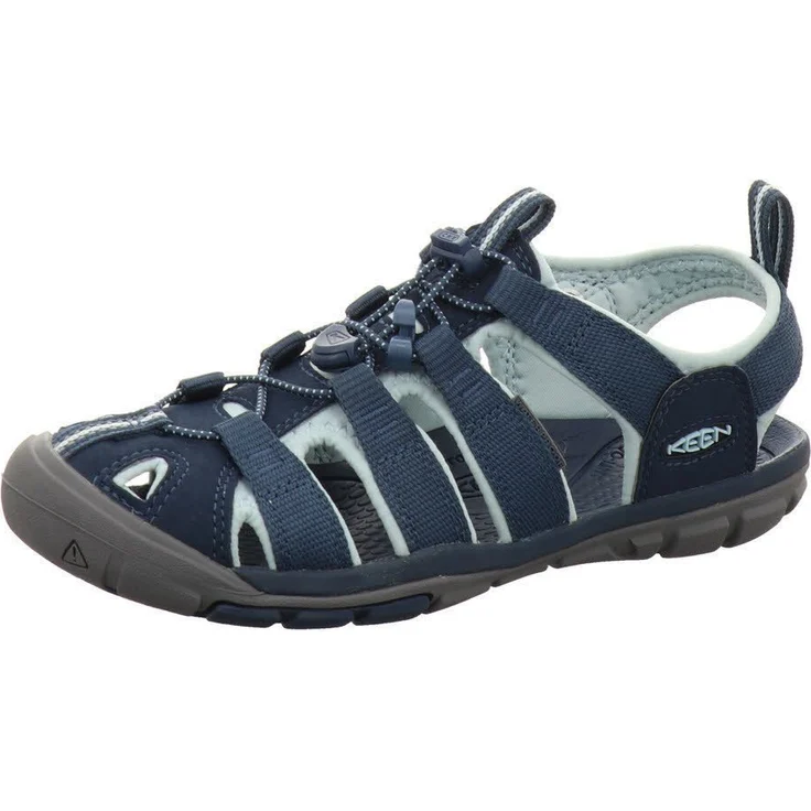 Keen Clearwater Women blau, Sicherheitssandale mit Vorderkappenschutz und elastischer Schnellschnürung – Bild 1