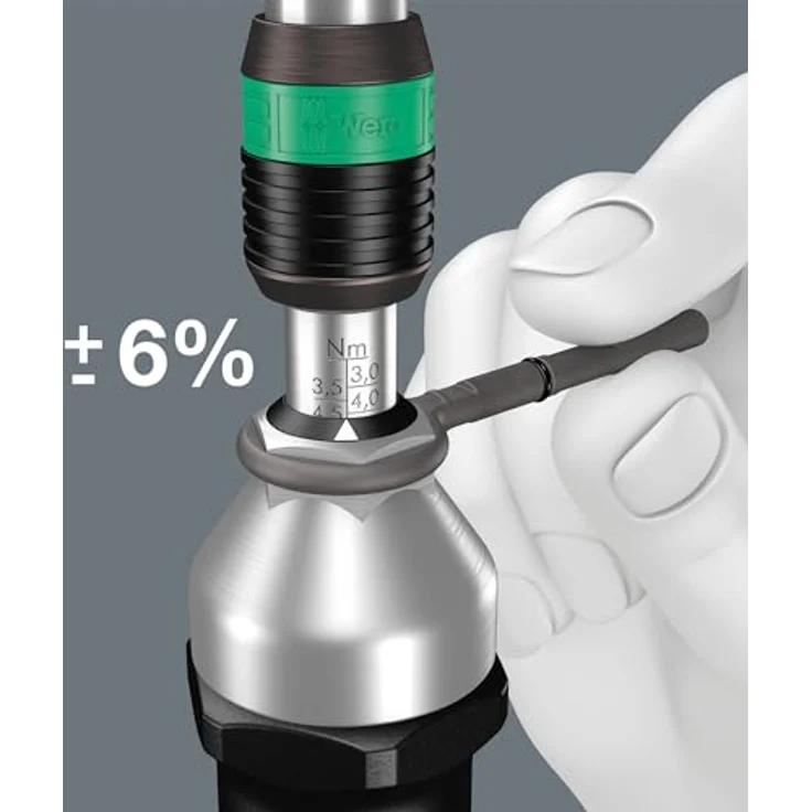 Wera 9524 Photovoltaik Montage-Werkzeugset 1, 7-teilig mit Drehmomentschraubendreher 3,0-6,0 Nm und Rapidaptor Bit-Halter-Schraubendreher – Bild 3