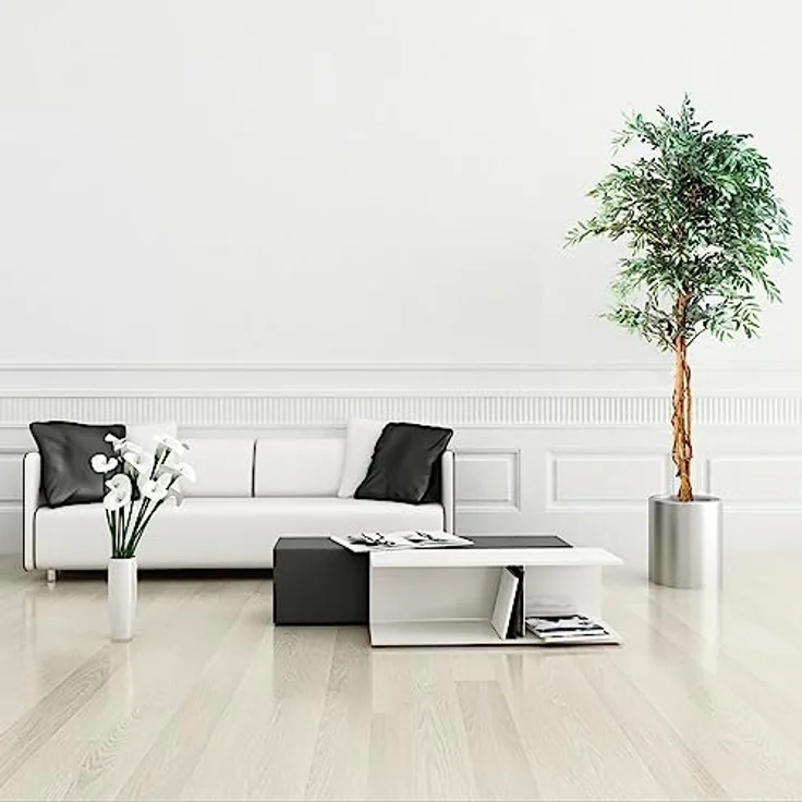 PLANTASIA Kunstpflanze Olivenbaum 180 cm, mit authentischem Stamm und 2256 Blättern und Früchten – Bild 2