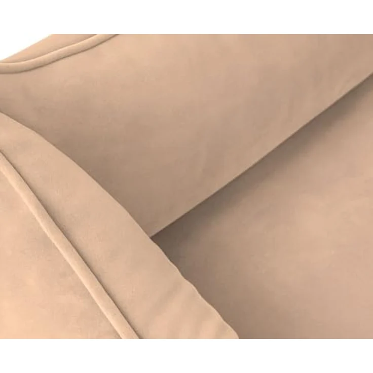 Knuffelwuff orthopädisches Hundebett Jona Samt XL Camel | Memory Foam, abnehmbarer waschbarer Bezug, gelenkschonend, für kleine bis große Hunde – Bild 3