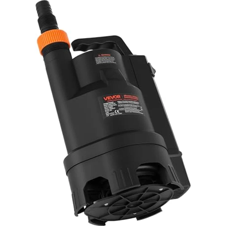 VEVOR Tauchpumpe 690W, 17500L/h PP-GF20, 9m Förderhöhe mit automatischem Schwimmerschalter – Bild 9
