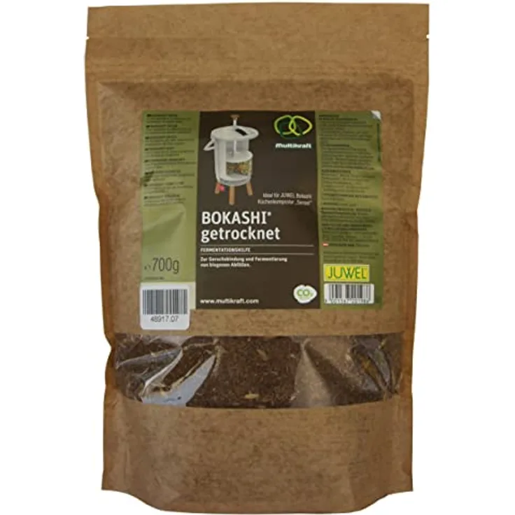 JUWEL Bokashi Fermentationshilfe für Komposter Bokashi Sensei (Inhalt ca. 700g, Geruchsbindung und Fermentierung von biogenen Abfälle, einfache Anwendung, Maße 9 x 22 x 30.5 cm) 20198