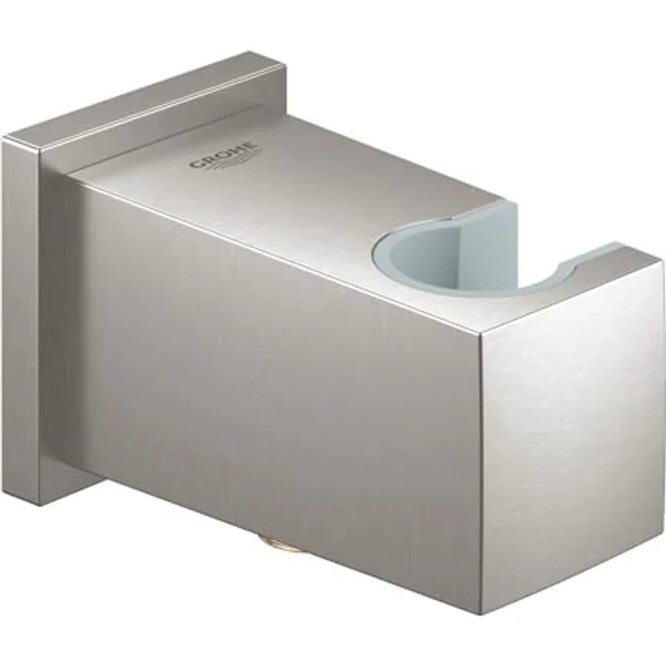 GROHE Eurosmart Wandanschlussbogen mit Wandbrausehalter, eigensicher gegen Rückfließen, supersteel | 40915000 – Bild 1