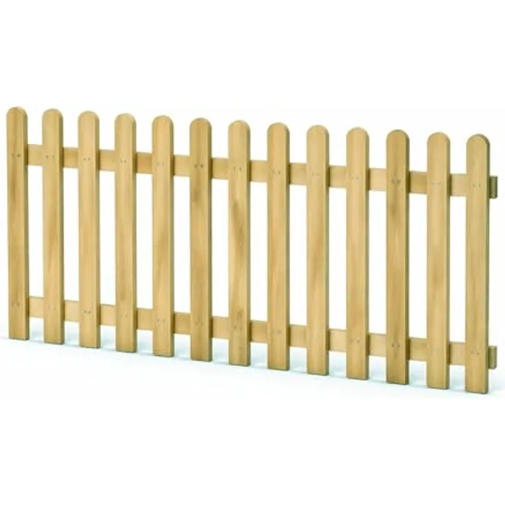 Gartenpirat Holzpaket für Gartenzaun Typ A, Lattenzaun 180 cm x 60 cm, Kiefer imprägniert, inkl. Schrauben