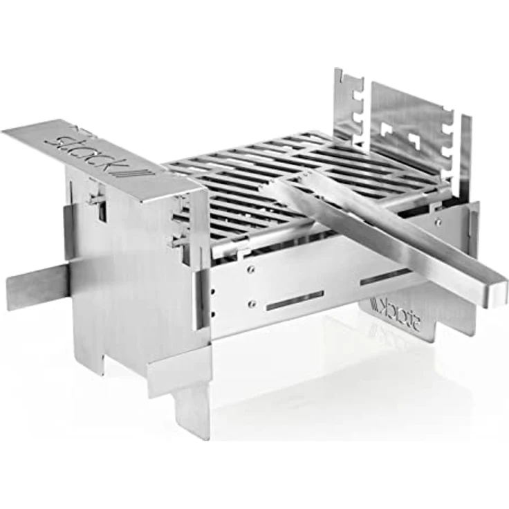 STACK - Grill und Feuerstelle in einem | Kleiner, handlicher und mobiler Grill mit innovativem Stecksystem | Flexibel als Grill und Feuerstelle einsetzbar, Designed in Deutschland – Bild 1