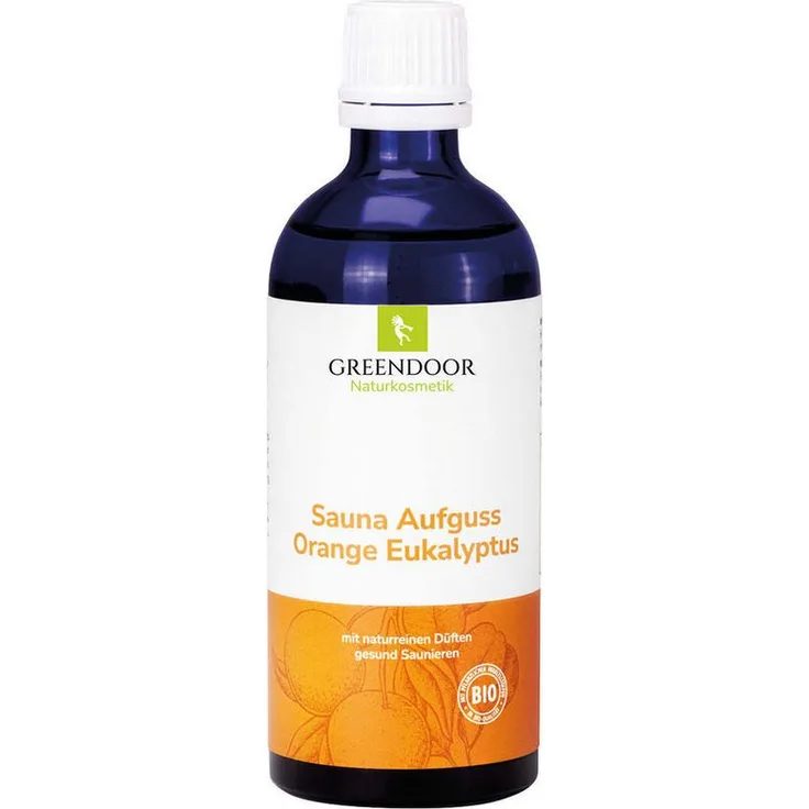 GREENDOOR Sauna-Aufgussset Orange Eukalyptus, naturrein und ohne künstliche Stoffe, 500 ml