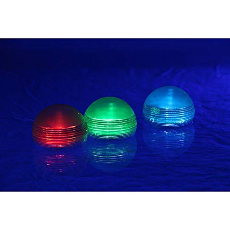 SUMMER FUN Pool-Lampe Solarkugellicht 3er Set, wasserdicht und schwimmfähig mit Multicolor LED und Tag-/Nachtsensor – Bild 5